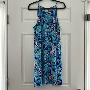 Lilly Pulitzer Blue Turtle Dress, size XL